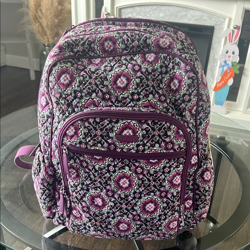Vera Bradley Floral Purple Backpack